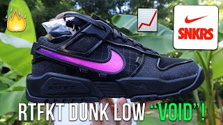 FINALLY IN RTFKT GENESIS DUNK LOW quotVOIDquot INHAND REVIEWUNBOXING Just Dropped [upl. by Garibald]