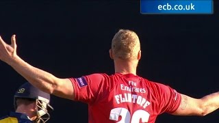 Flintoff takes wicket as Birmingham Bears make 181 for five  NatWest T20 Blast Final highlights [upl. by Anyrb]