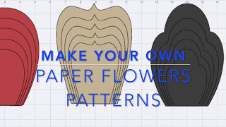 Make your own Paper Flowers Pattern in Design Space [upl. by Sanson219]