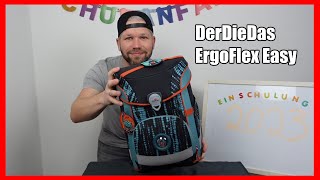 DerDieDas ErgoFlex Easy Schulranzen erklärt und eingestellt Einschulung 2023  Papas Vlog [upl. by Campney]