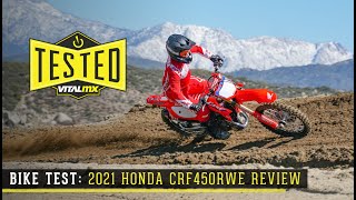 Bike Test 2021 Honda CRF450R Works Edition Review [upl. by Naivaj]