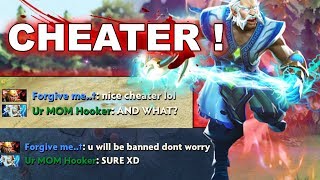 Dota 2 Cheater  ZEUS with FULL PACK OF CHEATS MUST SEE [upl. by Ahsertal145]