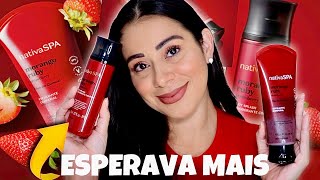 Novidade NATIVA SPA MORANGO RUBY O Boticário  Body splash e esfoliante corporal [upl. by Etra374]