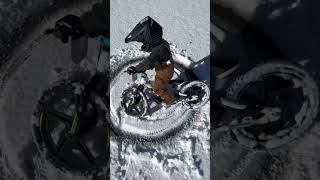 Stacyc EBike Snow Drifting [upl. by Aryajay737]