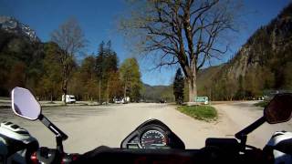 Feuerkogel valley station to Vorderer Langbathsee Austria Honda Hornet 600 [upl. by Damas]