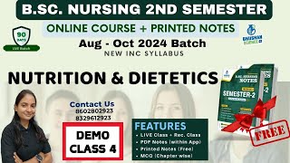 DEMO CLASS 4  nutrition and dietetics  bsc nursing 2nd semester  B Sc NURSING 2024 [upl. by Korenblat]