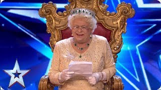 OMG Did the Queen just say that  Auditions  BGT 2019 [upl. by Madalyn]