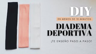 ¡EN MENOS DE 10 MINUTOS Diadema Deportiva Te enseño paso a paso [upl. by Fabe]