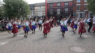 Chinewrde Morris amp NYFTE dance quotCelebrationquot at Bromyard Folk Festival 2023 [upl. by Anselme]