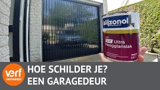 Het Schilderen van een Garagedeur [upl. by Felicle]