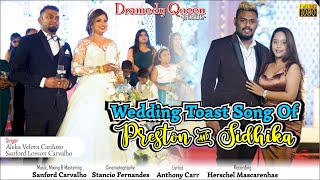 New Konkani Special wedding toast song  Preston amp Sidhika  by Sanford amp Aleka [upl. by Fogarty]