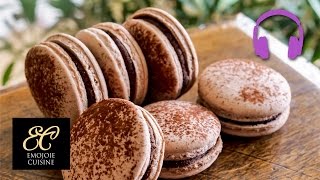 Chocolate Macaron by Emojoie Cuisine  ASMR Cooking Sounds [upl. by Kcirredal]