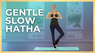 10 Min Slow amp Gentle Hatha Flow  Hatha Yoga For Beginners [upl. by Also]