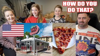 New Zealand Family React to 7 Things America Does Really Well AMERICAN OR ITALIAN PIZZA [upl. by Nairdna]