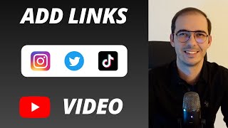 How to Add Social Media Link in YouTube Video Description 2024 [upl. by Still]