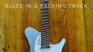 BLUES IN G BACKING TRACK [upl. by Solakcin513]