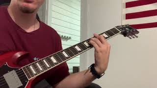 How to play Panama By Van Halen on guitar EASY guide [upl. by Eyla511]