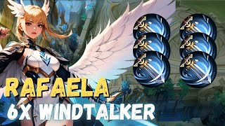 RAFAELA 6X WINDTALKER PRANK IN RANK GAME😂 ITS EFFECTIVE  RAFAELA BEST BUILD 2024 [upl. by Aryad791]