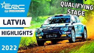 ERC Rally Highlights  Qualifying Stage  Tet Rally Liepāja 2022 [upl. by Uot]