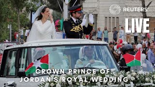 LIVE Crown prince of Jordans royal wedding in Amman [upl. by Parrott]