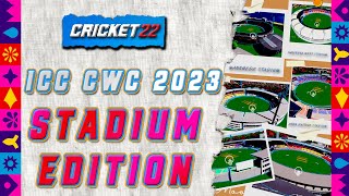 CRICKET 22  Download ICC Mens World Cup 2023 Edition Stadium Now🌏🏆CWC2023 cricket22 OneLastTime [upl. by Yednil2]