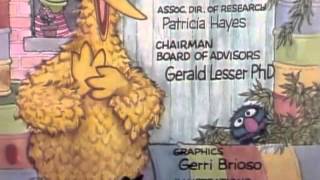 Classic Sesame Street  Episode 600 credit crawl [upl. by Yblek]