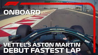 Sebastian Vettels Aston Martin Debut Fastest Lap  2021 PreSeason Testing [upl. by Oinotla]