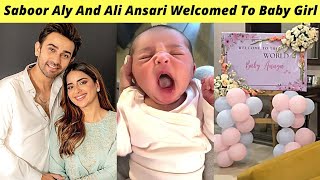 Saboor Aly And Ali Ansari Welcome Baby Girl  Saboor And Ali Ansari  Zaib Com [upl. by Itsirhc]