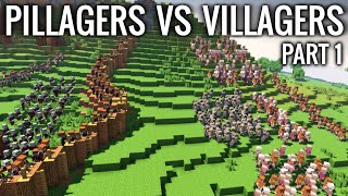 Villagers vs Pillagers  WORLD WAR  Secret Operation  Minecraft Animation Movie [upl. by Rahel]