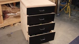 61 Build a simple mobile shop storage cabinet part 2 [upl. by Yenettirb]