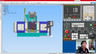 Swansoft SSCNC Simulatorจำลองระบบเครื่อง CNC 3D ตั้งค่า Offset setting G54 [upl. by Harrus]