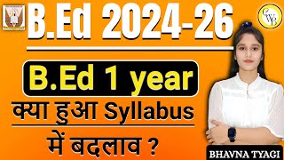 Bed 202426 Bed 1st Year Subject Combination  Bed 2024 Syllabus CCSU By Bhavna Tyagi [upl. by Xuaeb81]