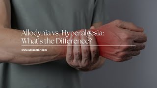 Hyperalgesia vs Allodynia What’s the Difference [upl. by Satterfield679]