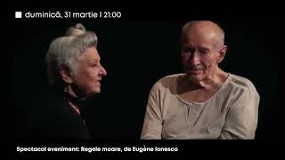 „Regele moare” cu Victor Rebengiuc şi Mariana Mihuţ la TVR1 [upl. by Nadabb698]