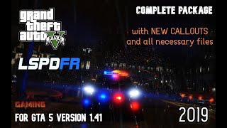 NEW GTA 5 LSPDFR Tutorial For Version 141 Complete Package with new CALLOUTS 2023 [upl. by Rezal]