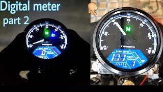 Installation digital meter Rpm meter  in splendor  tachometer  modified junction [upl. by Zoller]