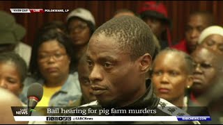 Pig Farm Murders  The three accused in Limpopo pigsty murder are back in court [upl. by Reagen208]