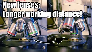 New microscope lenses longer working distance [upl. by Idnor]