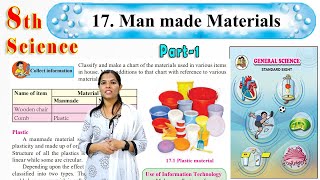 8th Science  Man made Materials  Chapter 17  Part 1 [upl. by Anirual]