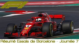 Résumé Essais de Barcelone 2018  Journée 7  Formule 1 [upl. by Ellinet4]