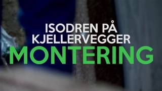 Montering av ISODREN plater på kjellervegger [upl. by Fran]