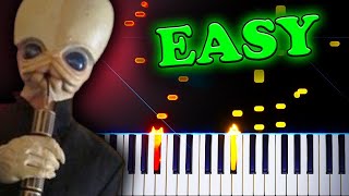 Cantina Band Star Wars IV A New Hope  Easy Piano Tutorial [upl. by Kauffman728]