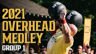 Overhead Medley  2021 Worlds Strongest Man  Group One [upl. by Nayhr]