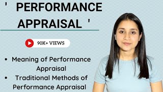 Performance Appraisal methods  Traditional methods of performance appraisal [upl. by Lingwood]