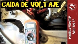 Prueba de caida de Voltaje Electricidad del auto [upl. by Goodrich]