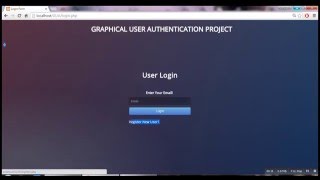 GRAPHICAL USER AUTHENTICATION [upl. by Eniliuqcaj]