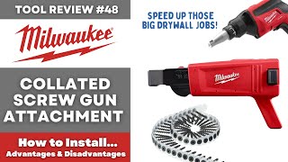 Milwaukee Drywall Screw Collated Magazine  Speed for those Big Jobs tools milwaukee drywall [upl. by Maiocco]