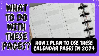 How I Plan to Use the Calendar at a Glance Pages in 2024 [upl. by Charmian]