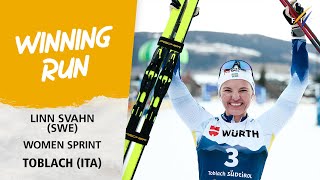 Svahn claims first Sprint win since January 2021  FIS Cross Country World Cup 2324 [upl. by Joerg]