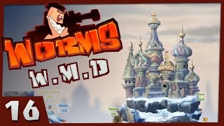 Worms WMD  16  Hidden Worm 4 Player Gameplay [upl. by Kentiga]